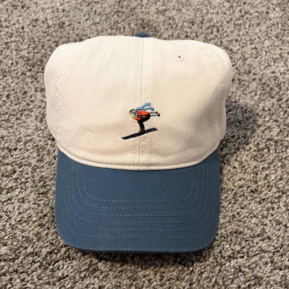 Target Cream and Blue Embroidered Hat